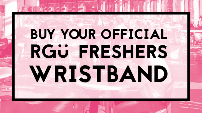Buy your official RGU Freshers Wristband