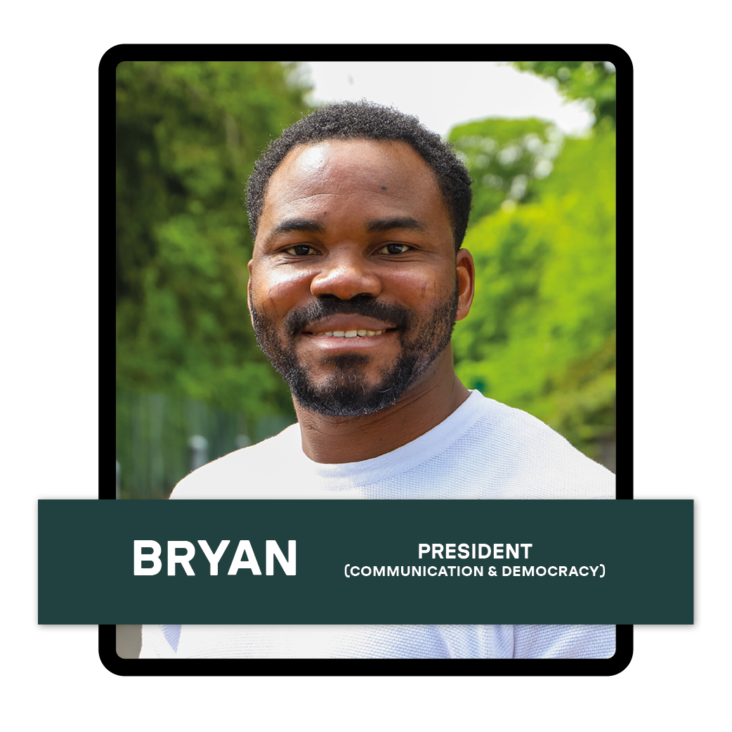 Bryan, President (Communication & Democracy)